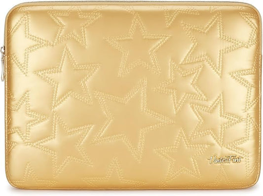 14 inch Laptop Sleeve Case for 14" MacBook Pro M5 Pro/Max (2026), Surface Laptop Studio 2, ThinkBook 14 Gen 8, IdeaPad 3i, Inspiron 14, 14.5" XPS 14, HP ThinkPad Notebook Bag Cover, Gold