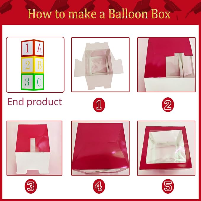 Preschool graduation party decorations Kit with cartoon Theme primary color Balloon and ABC123 Box rainbow sun apple balloon for kid Sesame Friends birthday Kindergarten pre k back to school supplies
