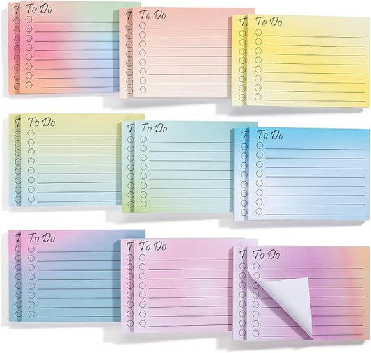 Mr. Pen- to Do List Sticky Notes, 3"x4", 18 Pads, 900 Sheets | Lined Checklist Sticky Pads with Smooth Writing, Easy Peel-Off, Thick Paper for Planning, Office, School & Daily Tasks