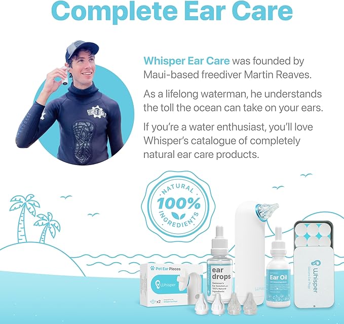 Whisper Ear Plugs (28 pcs) | Soft Silicone | Reusable Silicone Ear Plugs for Swimming, Sleep, Travel, Noise & Snoring | Moldable Comfort Fit Wax Earplugs for Sleep | Waterproof Swim Ear Plugs Adults