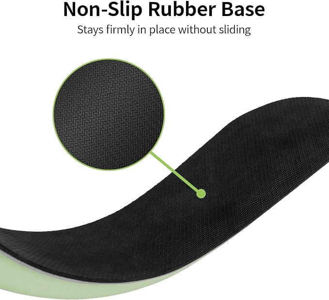 Bloss 2 Wrist Rest Support for Mouse Pad & Keyboard Set, Ergonomic Design Wrist Support Pad for Keyboard, Soft Memory Foam Desk Pads Support Hand and Arm Easy Typing Pain Relief - Green