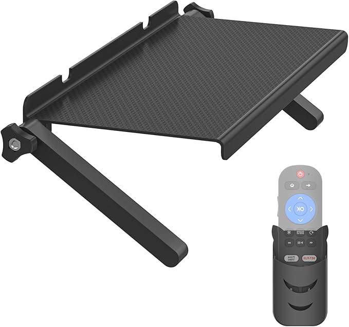 Adjustable TV Top Shelf for Streaming Devices/Cable Box/Router and Home Decor TVs Top Storage Bracket - 13 Inch Wide Platform Screen Top Shelf Mount for Monitor Top of TV Shelfs Mounting Bracket