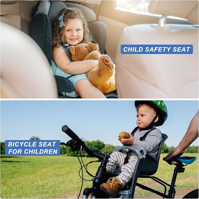LYUANEC Gel Seat Cushion for Long Sitting - 10" x 7" x 1.4" (Mini) | Gel Cushion for Sitting, Bicycle Back Seat Pressure Relief Cushion for Kids