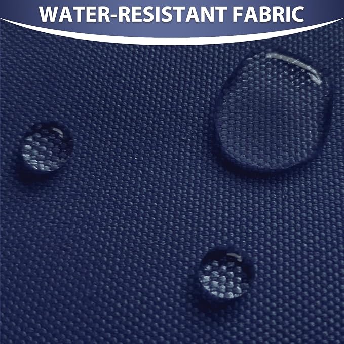 Waterproof Canvas Fabric by The Yard 58inch 600D Upholstery Material Polyester Fabric Outdoor Water Resistant Fabric for Sewing Chair Patio Cushion Purse Bag Interior, 15 Yard Navy Blue