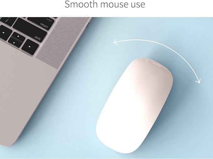 RENMTURE Dual-Sided Large Desk Pad, Faux Leather Natural Cork Mouse pad, Desk Accessories Protector, for Office and Home Work (Light Blue, 23.6" x 13.7")