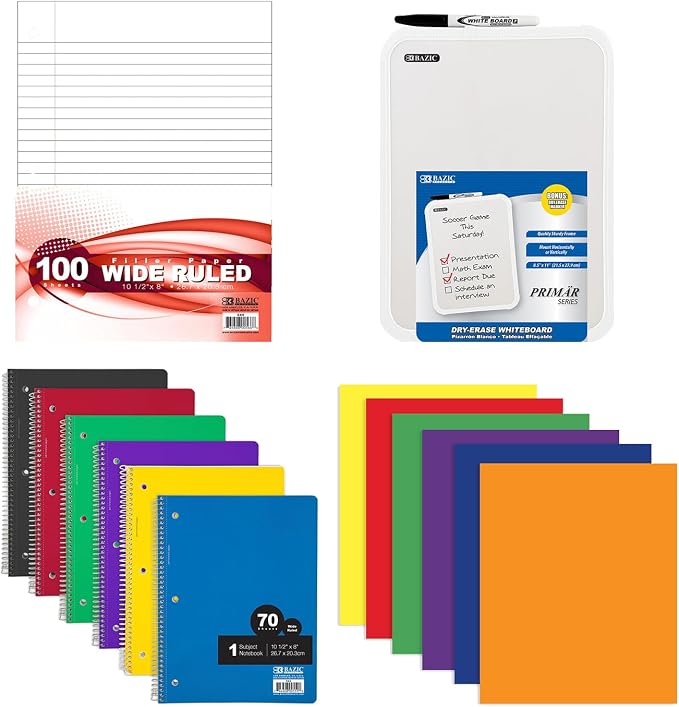 Pallet of 112 Elementary School Supply Boxes | 85 Piece Classroom Essentials Kit | Back to School Supplies Bulk Student Supply Kits