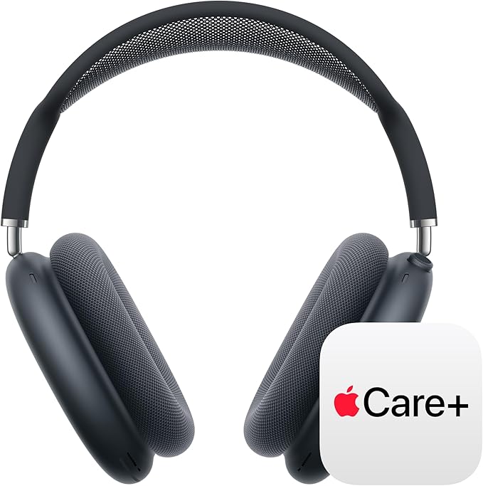 Apple AirPods Max 2 Wireless Over-Ear Headphones, Active Noise Cancellation, Adaptive Audio, Personalized Spatial Audio, Live Translation, Bluetooth Headphones – Midnight with AppleCare+ (2 years)