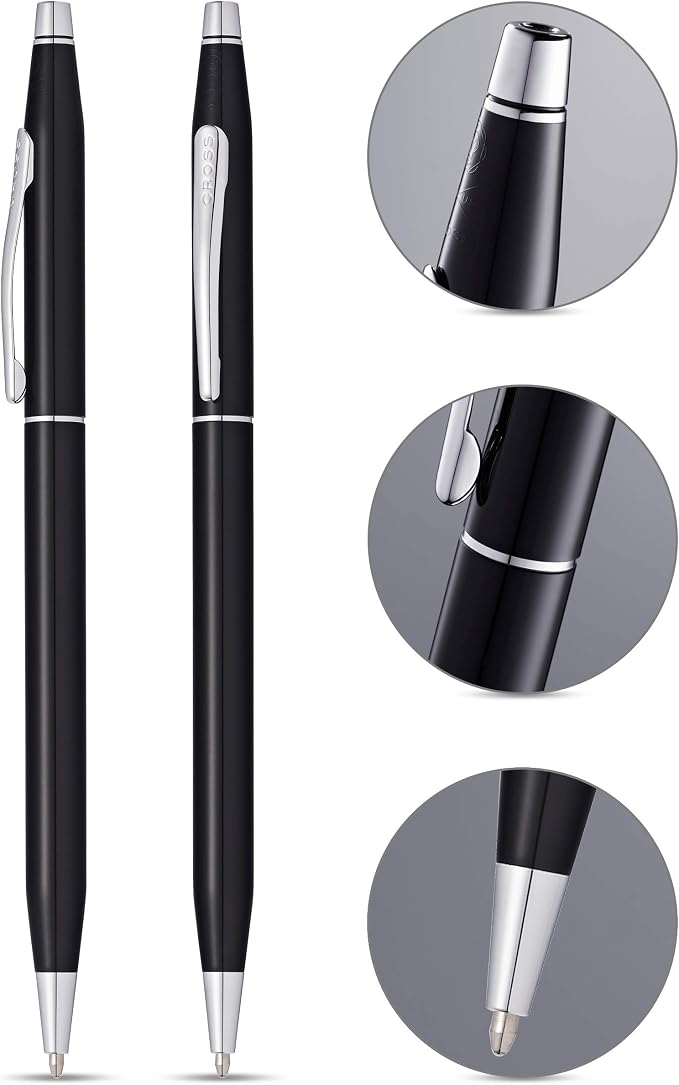 Cross Classic Century Ballpoint pen & Rollerball pen - Black Lacquer