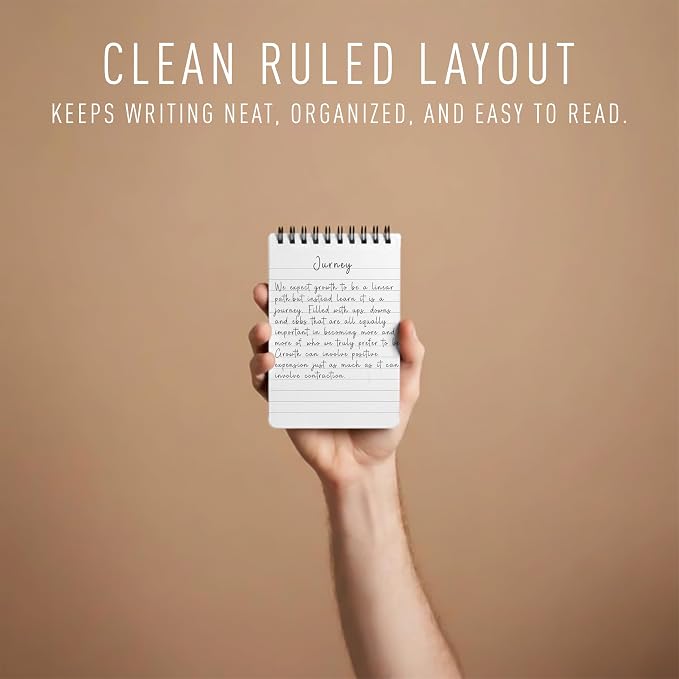 Aesthetic Pocket Notebooks Set of 8 – Small 3x5 Spiral Notepads with Lined Pages, Mini Memo Pads for Daily Notes, To-Do Lists, Office, School & Travel, Cute Portable Notebooks for Staying Organized