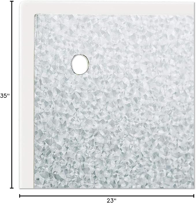U Brands Magnetic Dry Erase Board White Board, Office Supplies, White, with Eraser, Markers, Magnet, 12” Tray, 4mm, 36" x 24"