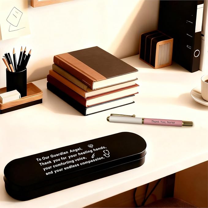 Gift for Nurses - Thank You Gel Pen with Healing Hands Quote, Nurse Appreciation & Graduation Present, Healthcare Worker Gift