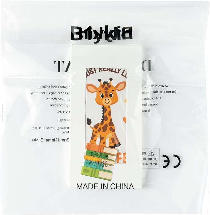 B1ykin Cute Sticky Notes Set - I Just Really Like Giraffe Self-Stick Notes Pad, 550 Sheets Writing Memo Pages Sticky Notepad for Teacher Appreciation Gifts, School Office Party Supplies (Giraffe)