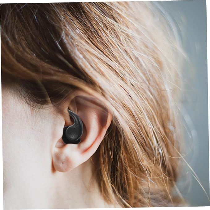 SECFOU Noise Silicone with Storage Case Reusable Comfortable Ear Protection for Sleeping Studying Concerts Noise Reduction for Better Focus and Rest