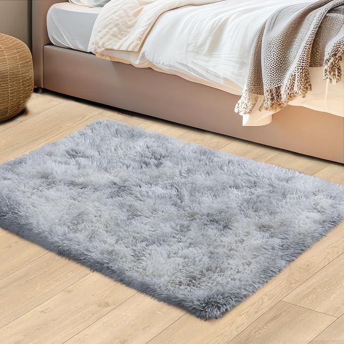 Mugorn Small Soft Shag Rugs for Bedroom, 2x3 Fluffy Area Rugs for Living Room