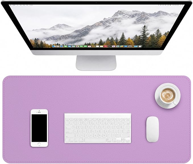 Leather Desk Mat, Desk Pad for Keyboard and Mouse Large Mouse Pads for Desk | Waterproof Desk Mat, Desk Matt for Desktop, Laptop Blotter, Keyboard Pad, Large Mouse Pad, Desk Essentials