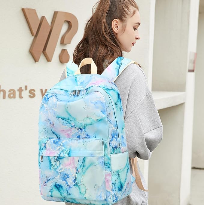 LEDAOU Backpack for Girls School Bag Kids Bookbag Teen Backpack Set Daypack with Lunch Bag and Pencil Case | Kids