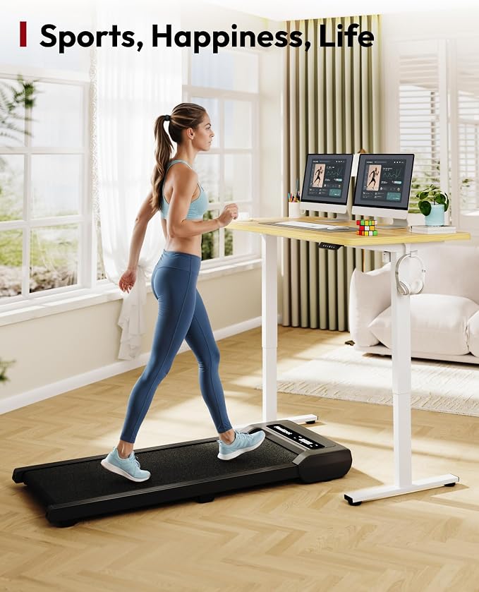 SANODESK Electric Standing Desk, 63 x 32'' Height Adjustable Sit Stand Desk with Large Splice Board Desktop Ergonomic Memory Presets Computer Workstations for Home Office, White Frame/White Wood Grain