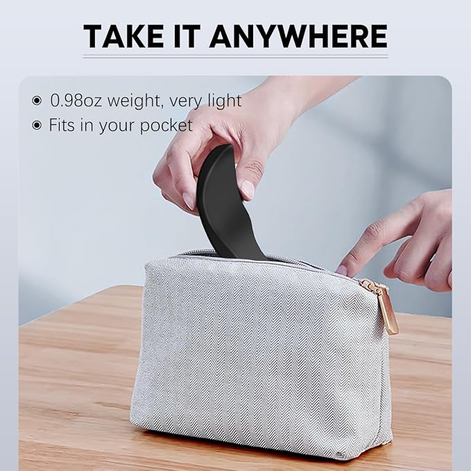 JIKIOU Left-Handed Truly Ergonomic Wrist Rest for Mouse 2 Pack, Carpal Tunnel Support, Pain Relief, Anti-Fatigue, Easy Glide, Office Computer Laptop Gaming