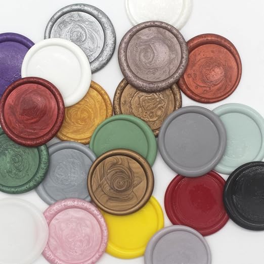 250pcs Wax Seal Beads Silver, Andotopee Premium Sealing Wax Beads for Stamp Seals, Octagon Metallic Seal Stamp Pellets Refill Pack for Wedding Invitation, Letter Envelope, Scrapbook DIY Crafts