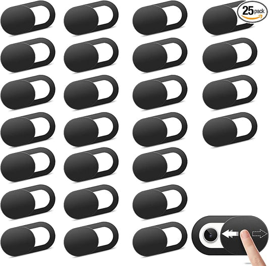 [25 Pack] Laptop Camera Cover Slide, Ultra-Thin Webcam Cover Compatible with Camera for MacBook,Laptop,PC,Computer,iMac,iPad. 0.022in Thick Web Blocker Protect Your Privacy and Security