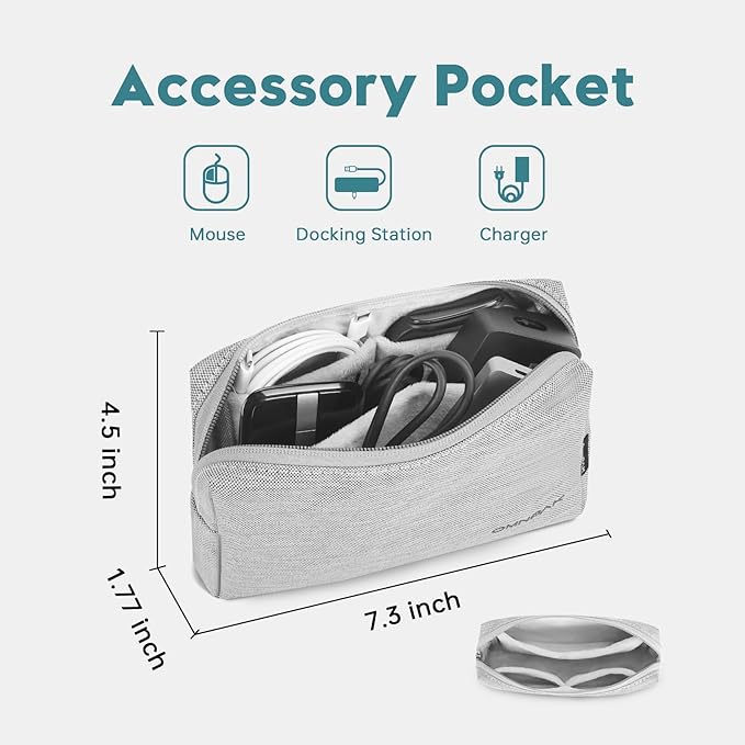 Omnpak Surface Pro 11 Case,13 inch Laptop Sleeve for Surface Pro 12/11/10/9/8/X/7/6/5/4/3 with Side Handle Strap and Accessory Pocket,Recycled PET Laptop Carrying Bag
