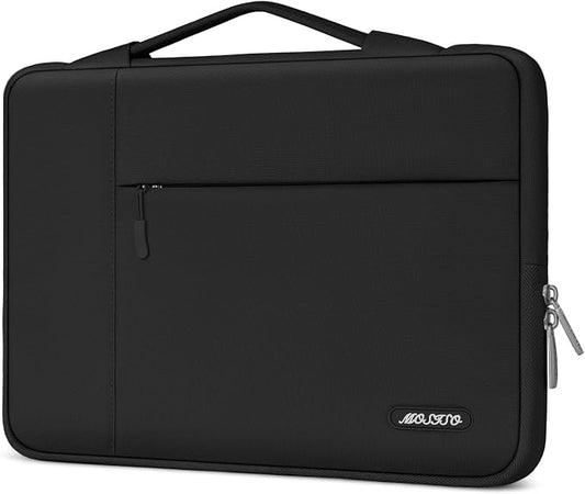 MOSISO Laptop Case 14 inch, 14 inch Laptop Sleeve with Handle Compatible with HP Lenovo Dell ASUS Acer, HP Stream, Dell Latitude, Lenovo IdeaPad, Polyester Multifunctional Computer Bag, Black