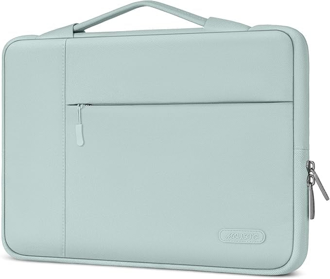 MOSISO Laptop Case 16 inch, 15-15.6 inch Laptop Sleeve with Handle Compatible with MacBook Pro 16 M5 M4 M3 M2 M1, HP Acer Dell Lenovo ASUS, Polyester Multifunctional Computer Bag, Mint Green