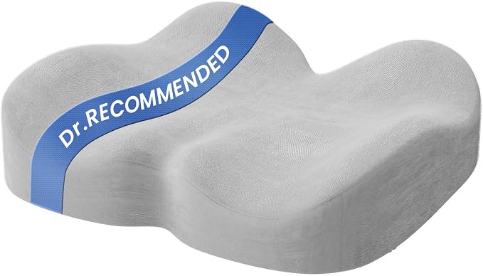 Benazcap Memory Foam Seat Cushion, Ergonomic Office Chair Pressure Relief | Premium memory foam cushion with breathable cover, ergonomic design for office chairs, cars, wheelchairs.