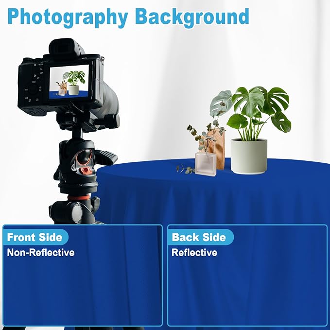Royal Blue Backdrop for Photoshoot, Professional Photo Backdrop Background Curtain for Product Photography, Portraits, Wedding, Party, Live Streaming Video Recording 10X20 FT