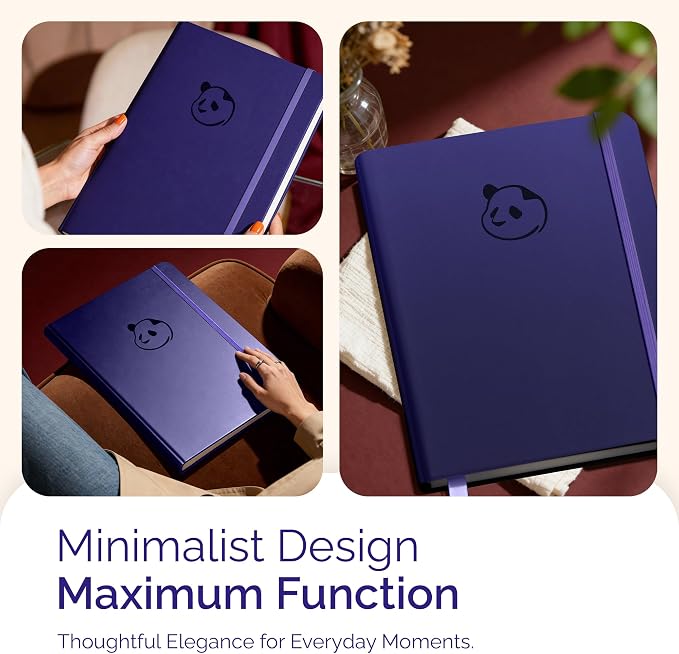 Panda Planner Pro A4 Daily Planner 2026, 8.5x11, Purple