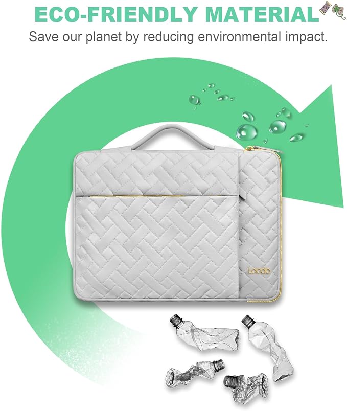Lacdo 360° Protective Laptop Sleeve Case for 13 inch New MacBook Air M5 A3449 (2026), M4 A3240 2025, M3 A3113, M2 A2681, M1 A2337 A2179 A1932 | 13 inch MacBook Neo A18 Pro A3404 (2026), Space Gray