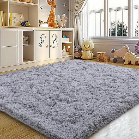 Mugorn Small Soft Shag Rugs for Bedroom, 4x6 Fluffy Area Rugs for Living Room