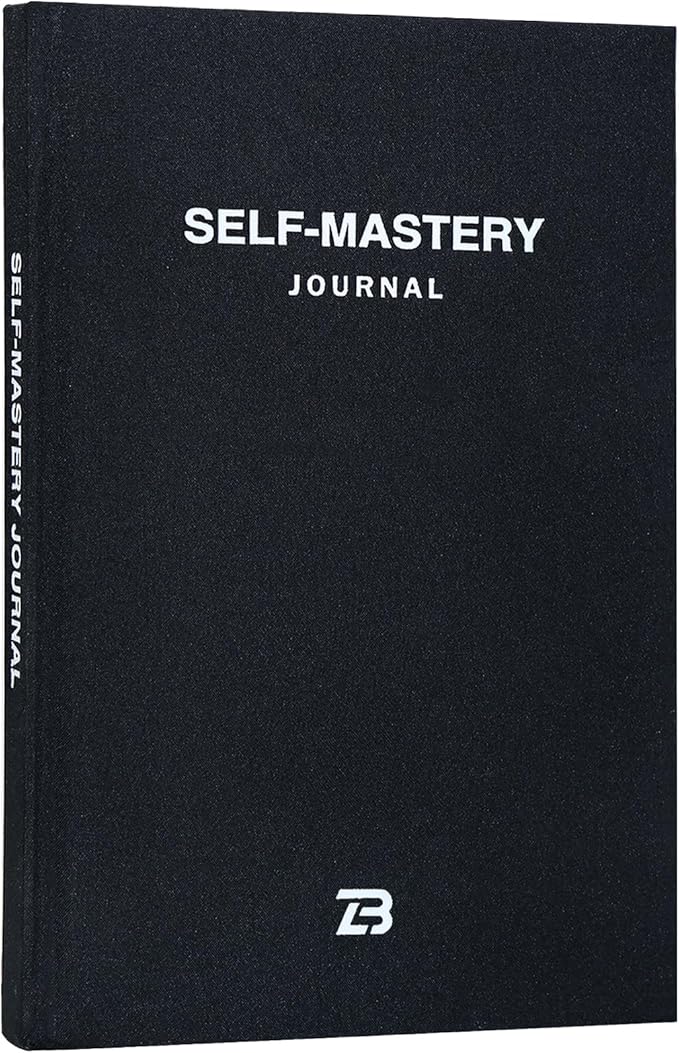 Productivity & Self-Mastery Journal for Men: Gratitude, Mental Health and Manifestation Diary for Mindfulness | Guided Daily Planner for Reflection, Positivity, Personal Growth and Self Care, Black