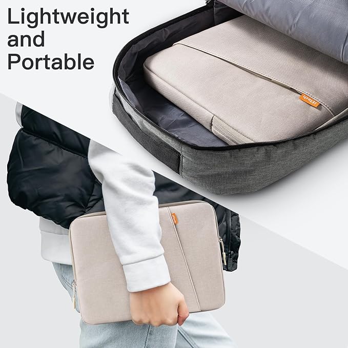 JETech Laptop Sleeve for 13-14Inch MacBook Neo (A18 Pro), MacBook Air/Pro (M1-M5) 2020-2026, 13-13.6 Inch Notebook, Waterproof Shock Resistant Bag Case with Accessory Pocket (Starlight)