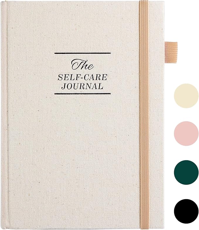 5 MINUTES A DAY Self-Care Journal, Wellness & Daily Reflection Notebook – Mental Health & Anxiety Guided Journal for Women – Self Care Planner, ADHD Planner with Mood Tracker – (Beige)