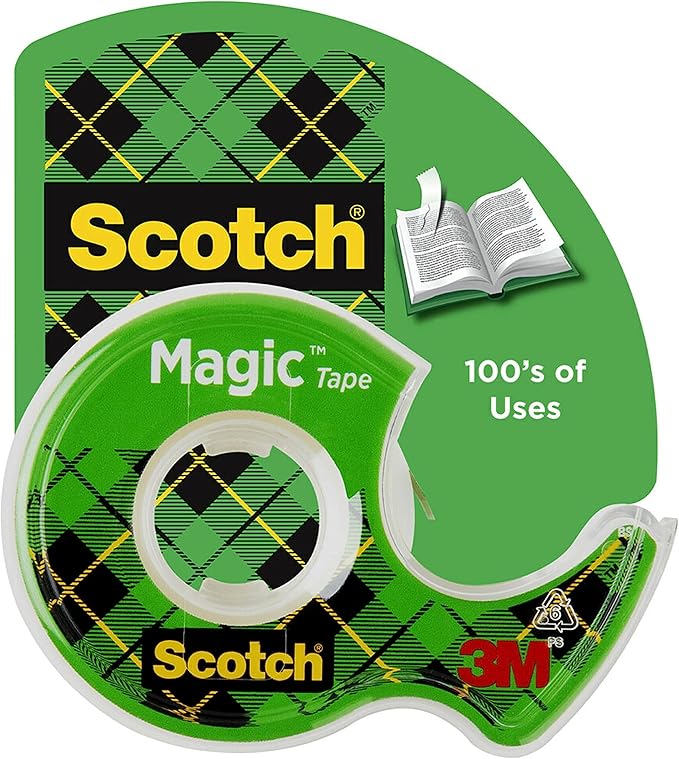 Scotch and Post-it Brand Office Essentials Kit, Business and Teacher Supplies Set with Post-it Super Sticky Notes, Scotch Super Hold Tape, Scotch Magic Tape, Post-it Flags, Sharp Scissors for Office