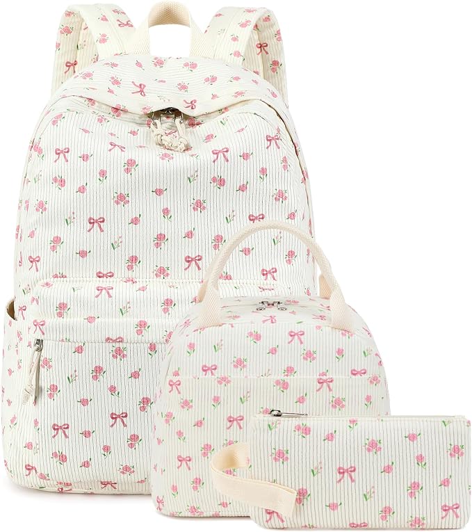 BTOOP School Backpacks for Teen Girls Bookbags Lightweight Kids Backpack School Bags Set with Lunch Box Pencil Case