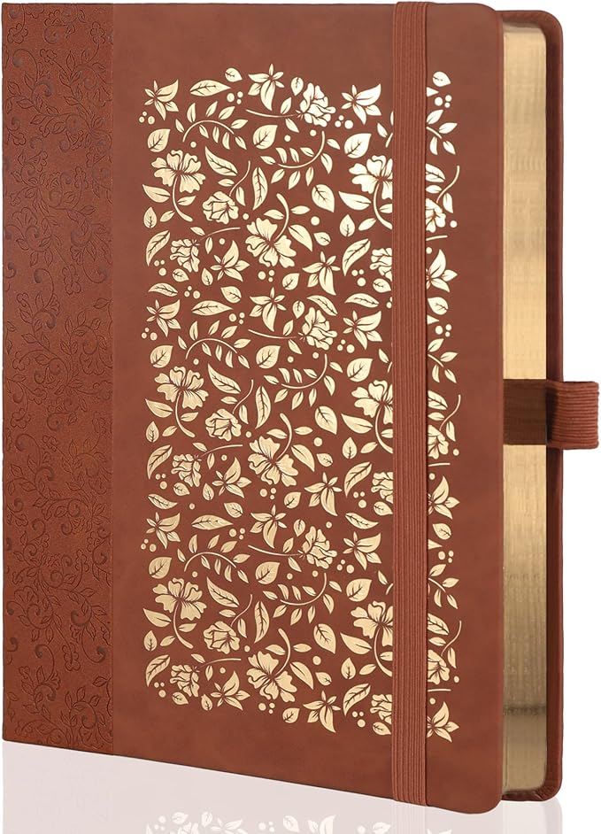 TIEFOSSI B5 Dot Journals for Women Men, 160 GSM Thick Paper, 150 Numbered Pages, 5 * 5MM Dot Grid, Dotted Notebooks for Planner Organization