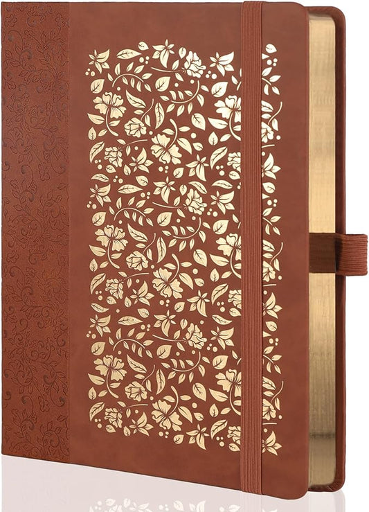 TIEFOSSI B5 Dot Journals for Women Men, 160 GSM Thick Paper, 150 Numbered Pages, 5 * 5MM Dot Grid, Dotted Notebooks for Planner Organization