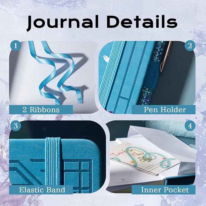 TIEFOSSI A5 Lined Journal, Cute Cat Journal for Women Girls, College Ruled Notebook with Pretty Sakura Pattern, Aesthetic Diary for Writing Journaling Drawing, Golden Edges