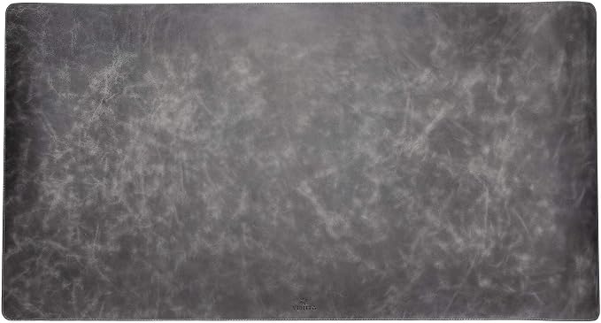 Venito Premium Leather Desk Mat (36 X 19 inch) - Large Computer Desk Mat for Home Office Accessories (Faded Gray)*