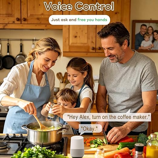 NineLeaf Zigbee Smart Outlet w Remote Control, Wireless Plug,Zigbee Hub Required, 500ft, APP & Voice Control, Compatible with Alexa & Google Home, Timer & Schedule, 2 Switches+3 Outlets