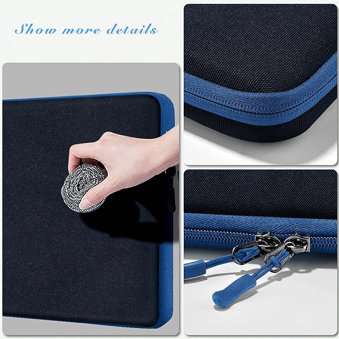 Hseok Laptop Case 13.3 Inch Sleeve Recycled Water Resistant Cover for MacBook Pro 14" M4 M3 M2 M1 and All Model 13.3" Mac Air/Pro, XPS 13 14 and Most Popular 13"-14" Notebooks,B02K03