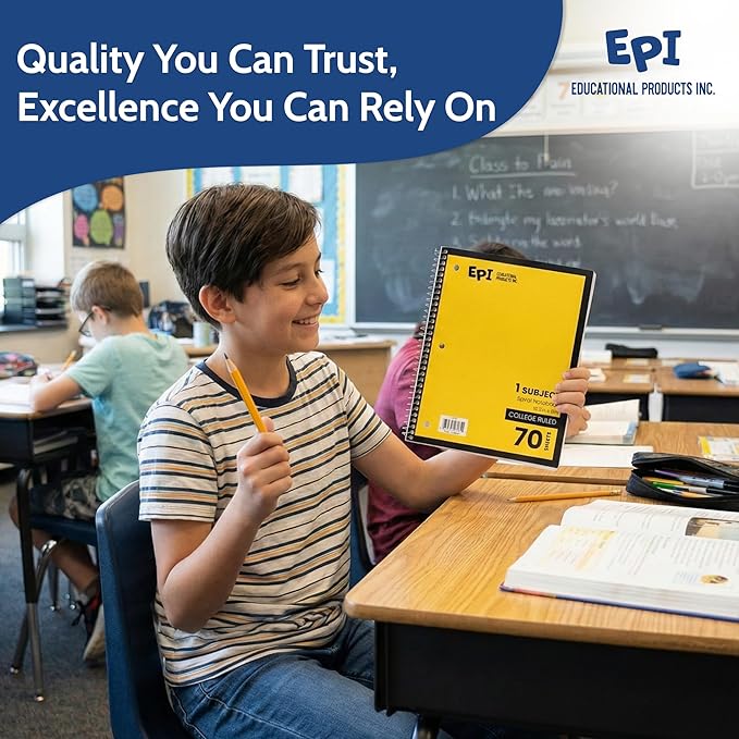 EPI Essentials Bulk School Supplies for Kids – 4th-6th Grade School Supply Packs – Wide-Ruled Bundle with Classroom-Ready Standard List Essentials – 144 Boxes per Pallet