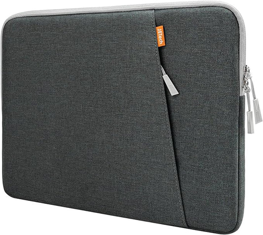 JETech Laptop Sleeve for MacBook Neo (A18 Pro), 14-InchMacBook Air/Pro, MacBook Pro M1-M5 2021-2026, Waterproof Bag Case with Pocket, Compatible with 14 Inch Notebook (Dark Grey)