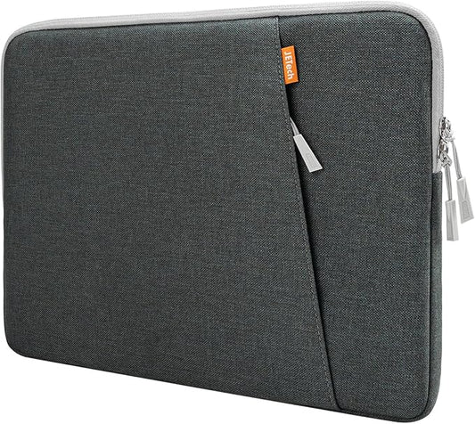 JETech Laptop Sleeve for 13-14Inch MacBook Neo (A18 Pro), MacBook Air/Pro (M1-M5) 2020-2026, 13-13.6 Inch Notebook, Waterproof Shock Resistant Bag Case with Accessory Pocket (Dark Grey)