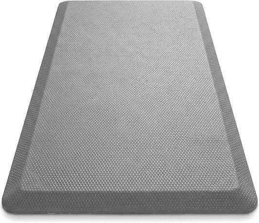 Anti Fatigue Floor Mat - 3/4 Inch Thick Kitchen Rug for Floor, Standing Desk Mat - Comfort at Home, Office, Garage - Non Slip Bottom, Durable and Stain Resistant (Grey, 20" x 39")