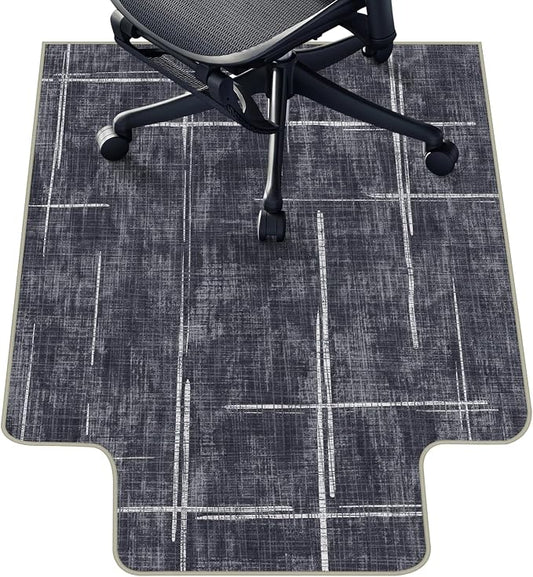 Office Chair Mat for Hardwood Floor & Tile Floor,36"X 48" Heavy Duty Desk Chair Mat for Hard Floors, Under Desk Rug for Rolling Computer Chair,Anti Slip,Low Pile Carpet Protector-Convex