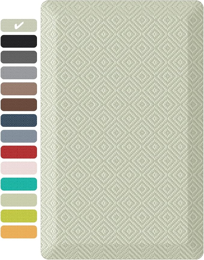 Ophanie Kitchen Mats for Floor,3/4 inch Thick,20x32 Anti Fatigue Cushioned Mat with 99+ Pairs of Anti-Slip Bottom Ridges,Kitchen Rugs,Waterproof,Comfort Ergonomic Standing Mat for Office,Home,Sink