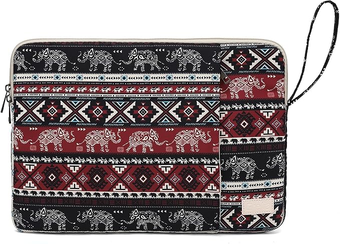 Laptop Sleeve 13.3 inch14 Inch, 15.6inchWater Resistant Traveling Computer Cover with Handle, Shockproof Protective Carrying Laptop Case (Y8-Red Elephant, 15 inch-15.6 inch)